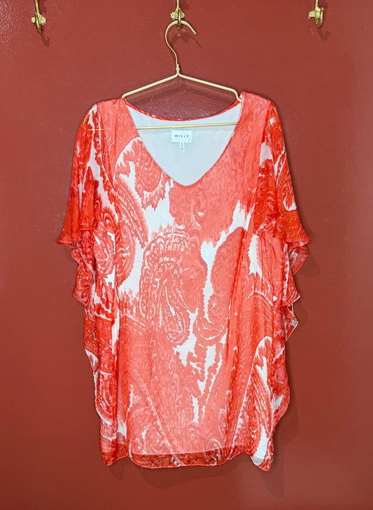 Milly Red/White Mini Dress 8