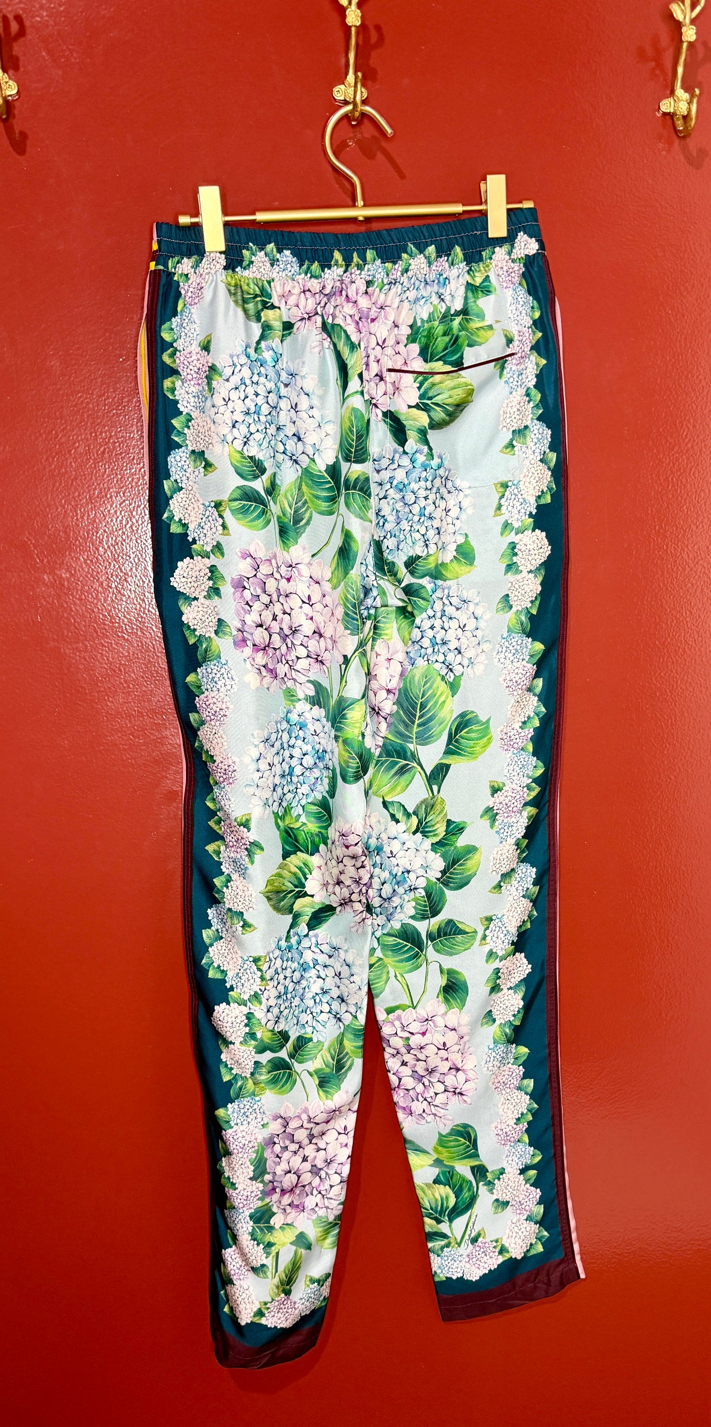 Dolce & Gabbana Silk Floral Pants 38