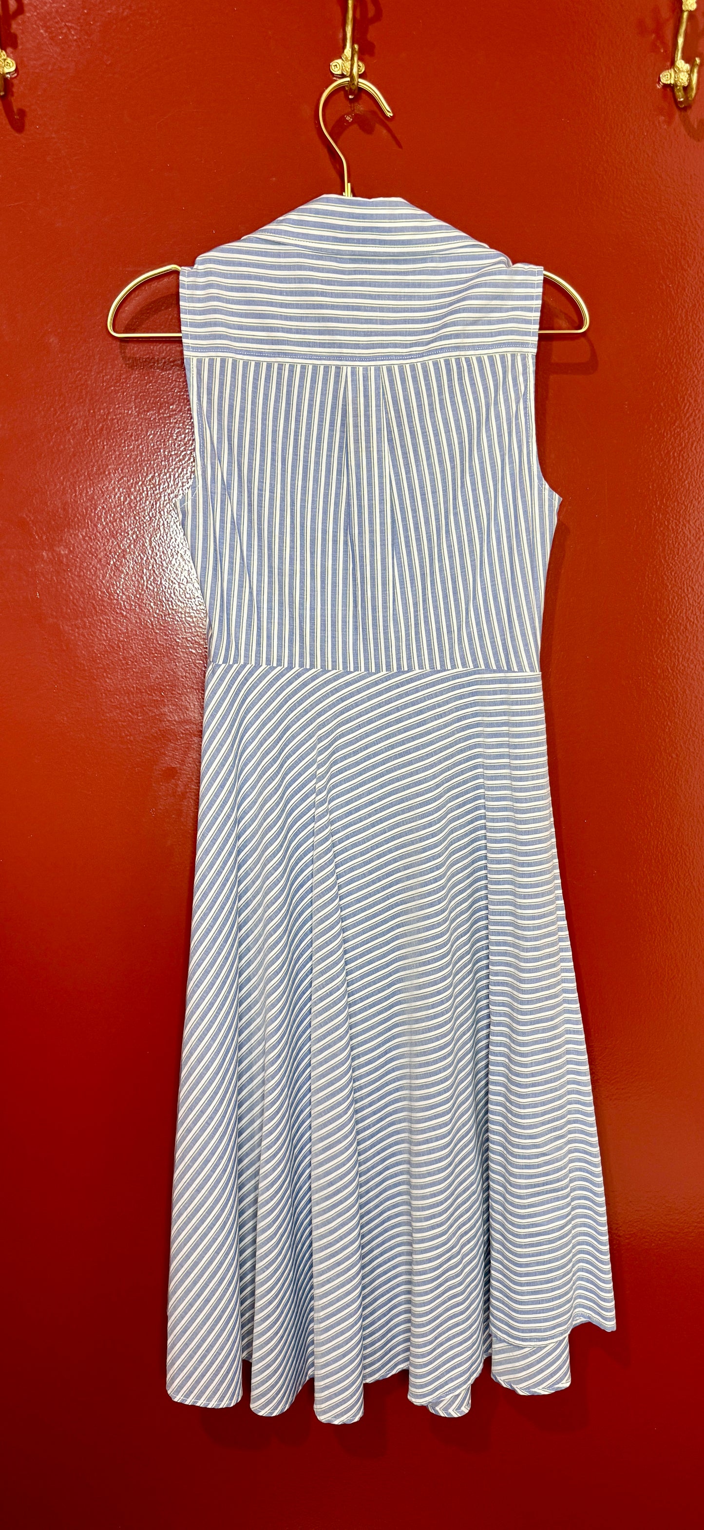 Derek Lam 10 Crosby Blue Stripe Dress 0