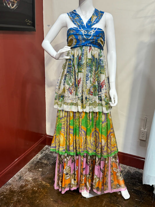 Dolce & Gabana dress patchwork strapless