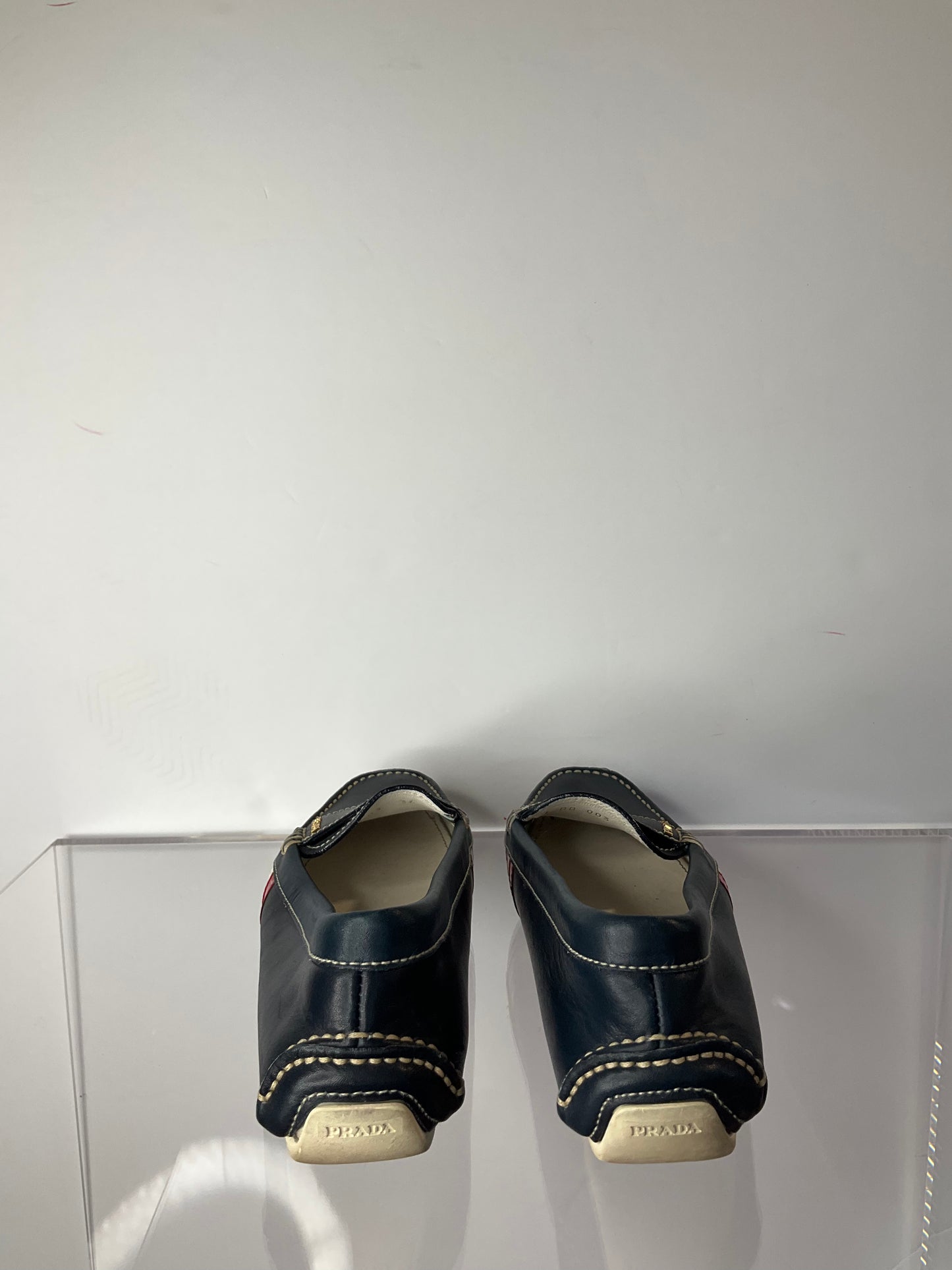 Prada Navy Loafers Size 36