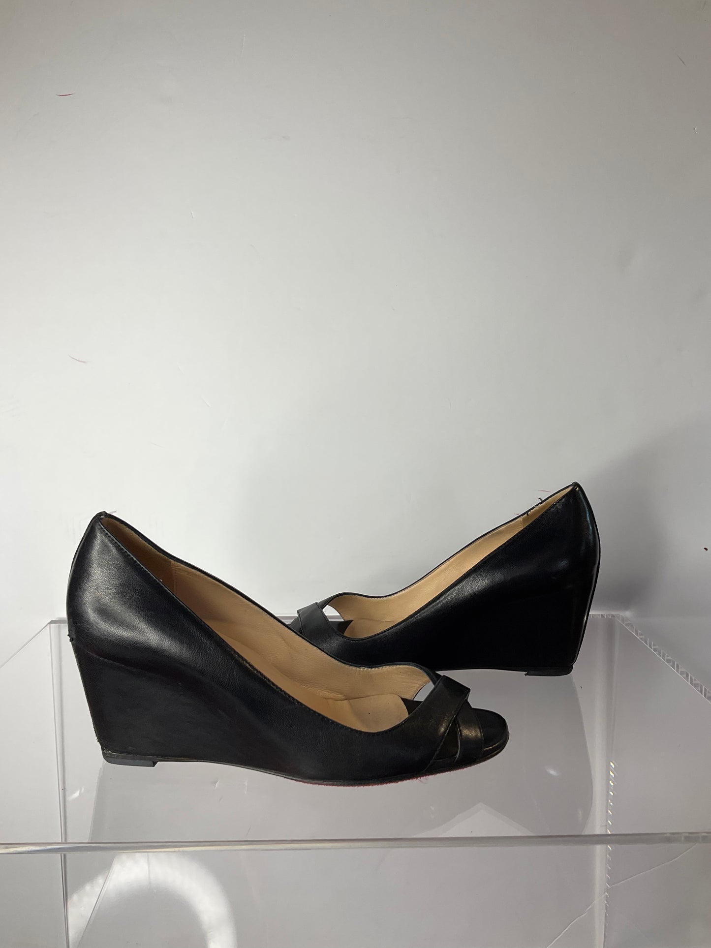 Christian Louboutin Black Wedges Size 36.5