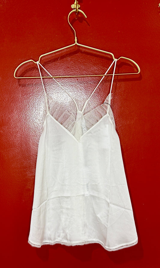 Iro Berwyn Silk Lace Tank Cream 38
