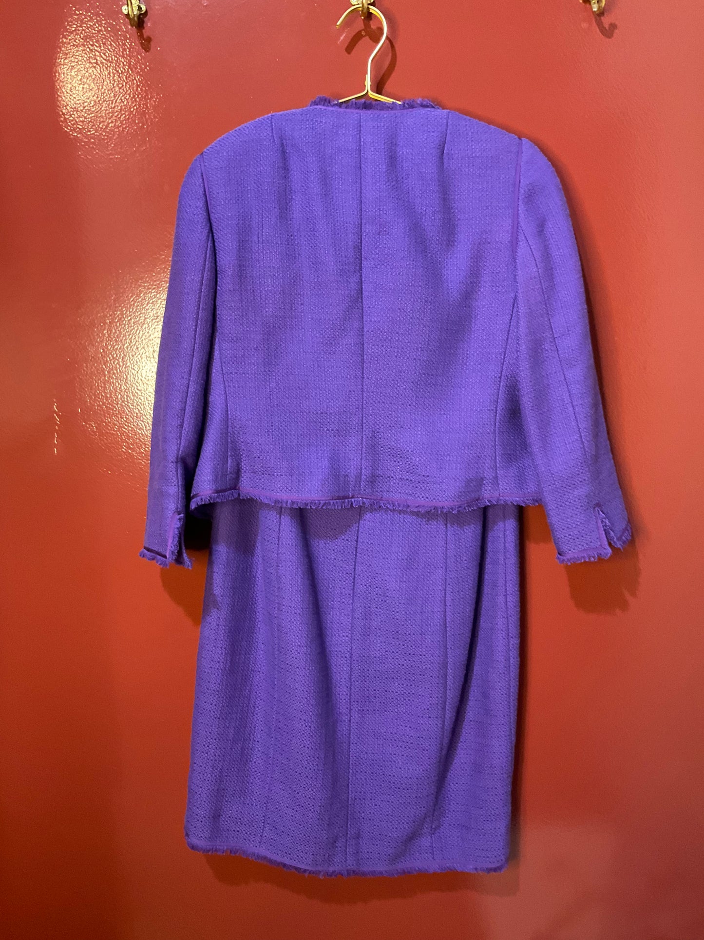 AKRIS Purple Jacket & Dress Set 10