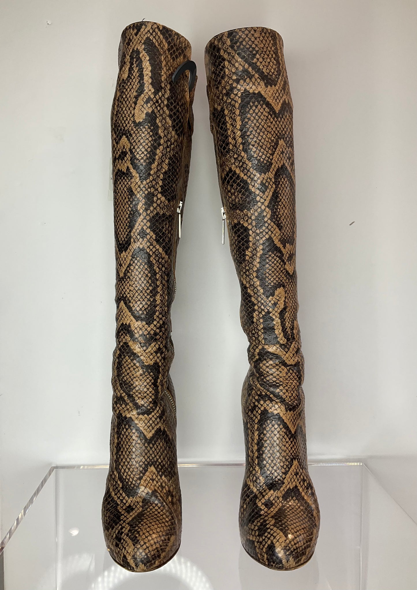 Donald Pliner Snakeskin Boots 8.5