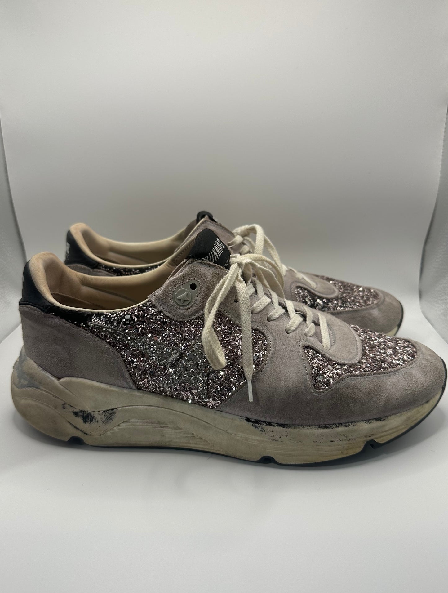 Golden Goose Suede & Glitter Shoes 40