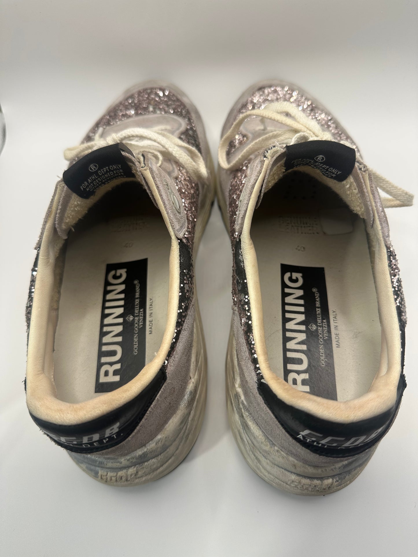 Golden Goose Suede & Glitter Shoes 40