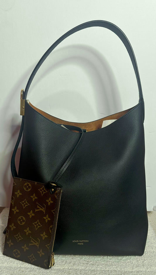 Louis Vuitton Low Key Hobo MM Black leather
