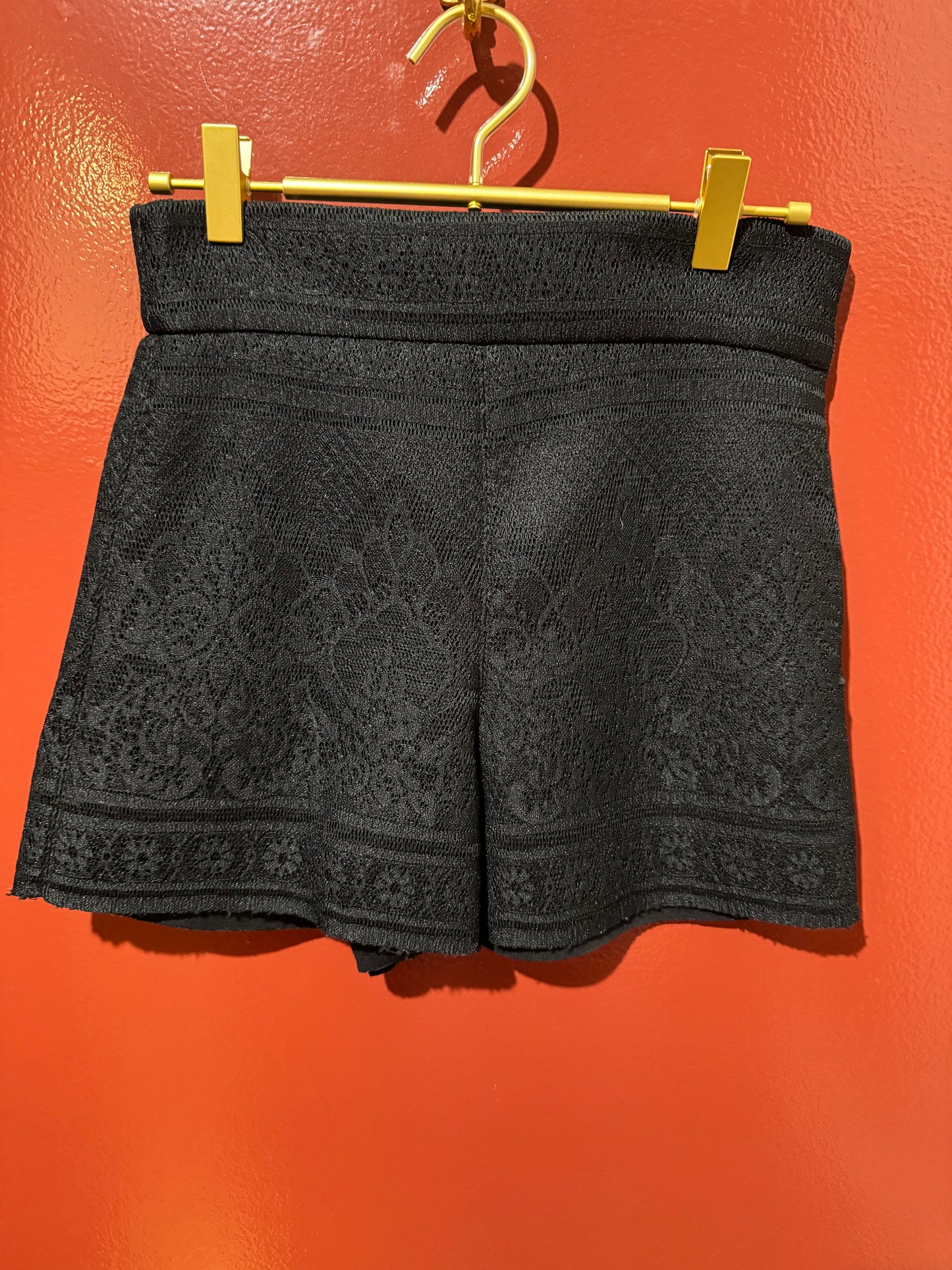 Maje Shorts Black Lace 36