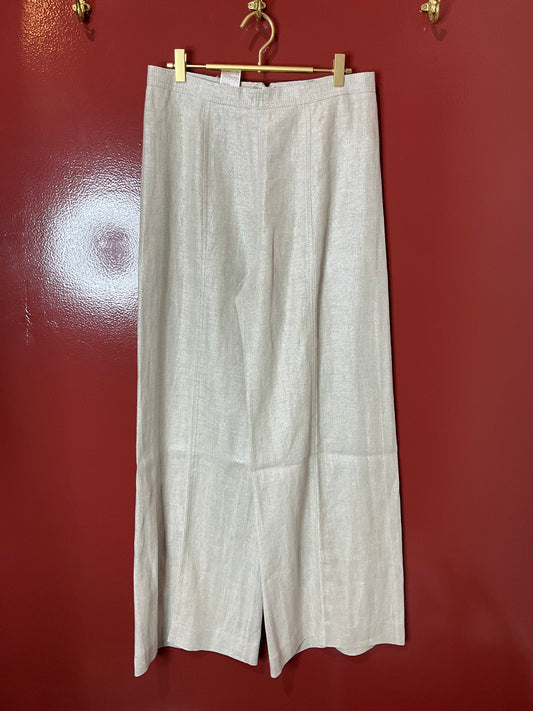Escada Tan Metallic Pant 40