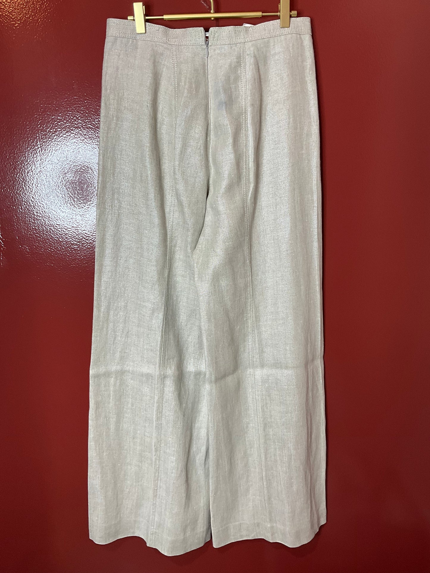 Escada Tan Metallic Pant 40