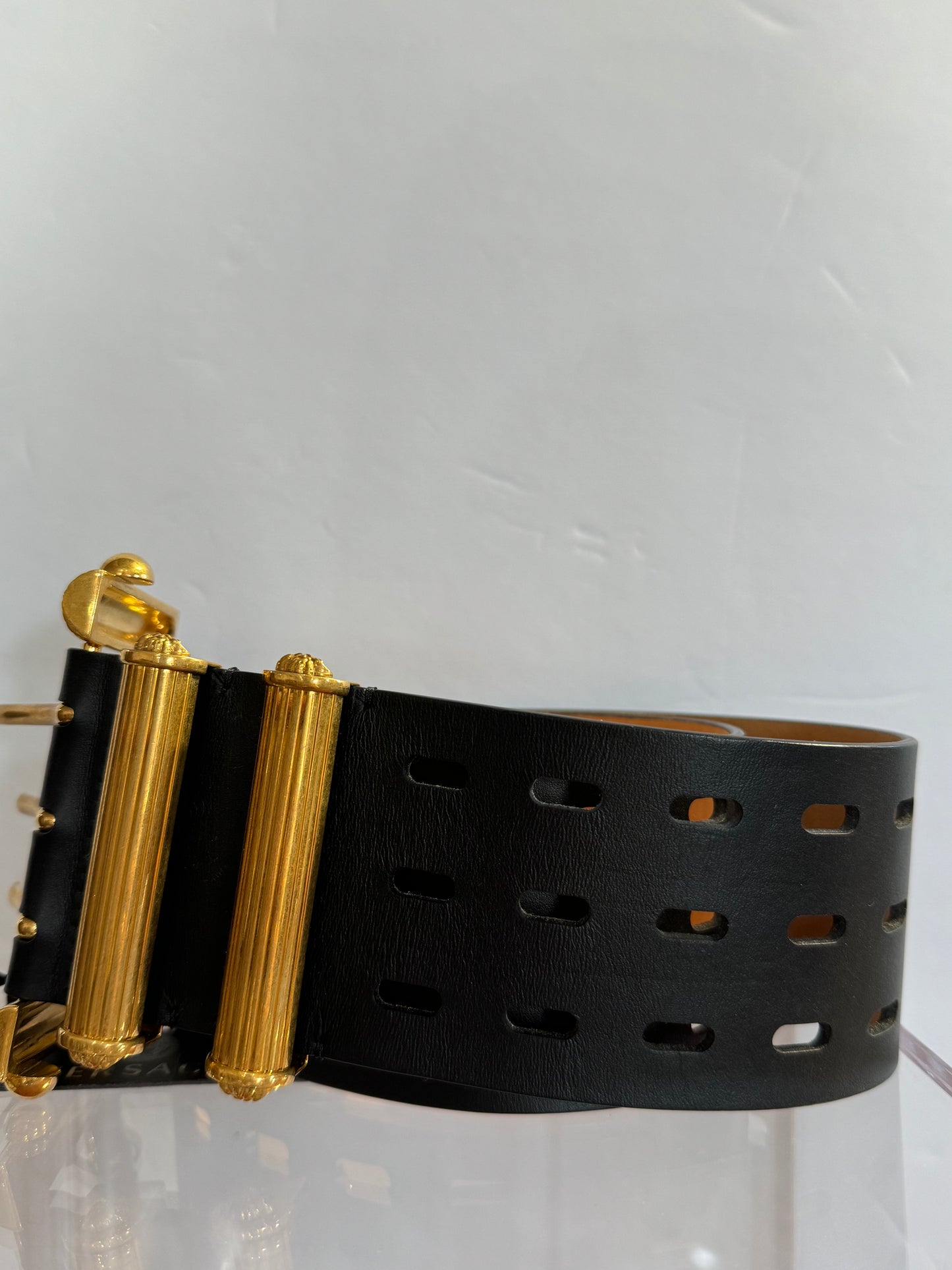 Versace 3 Prong Buckle Belt 32in