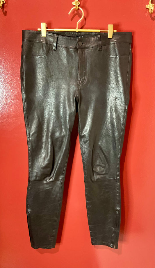 JBrand Coated Skinny Jeans Leather 32