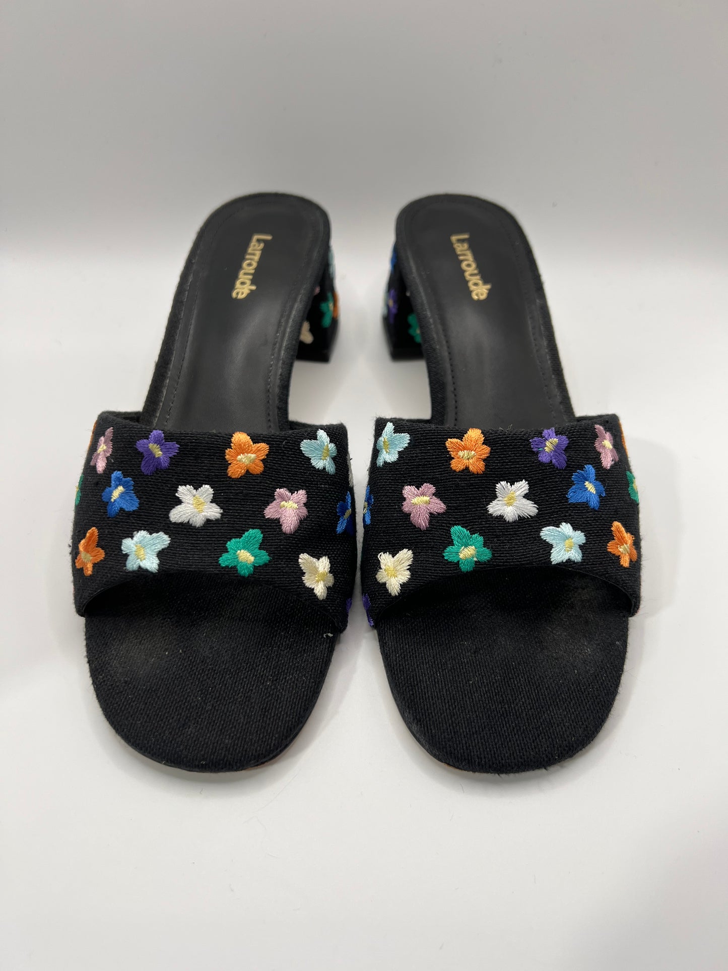 Larroude Flower Heels 6.5