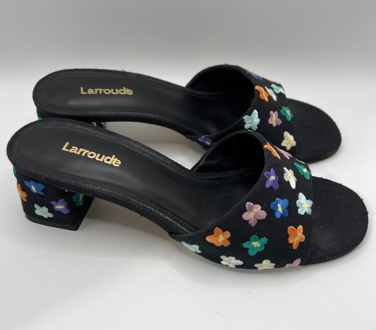 Larroude Flower Heels 6.5