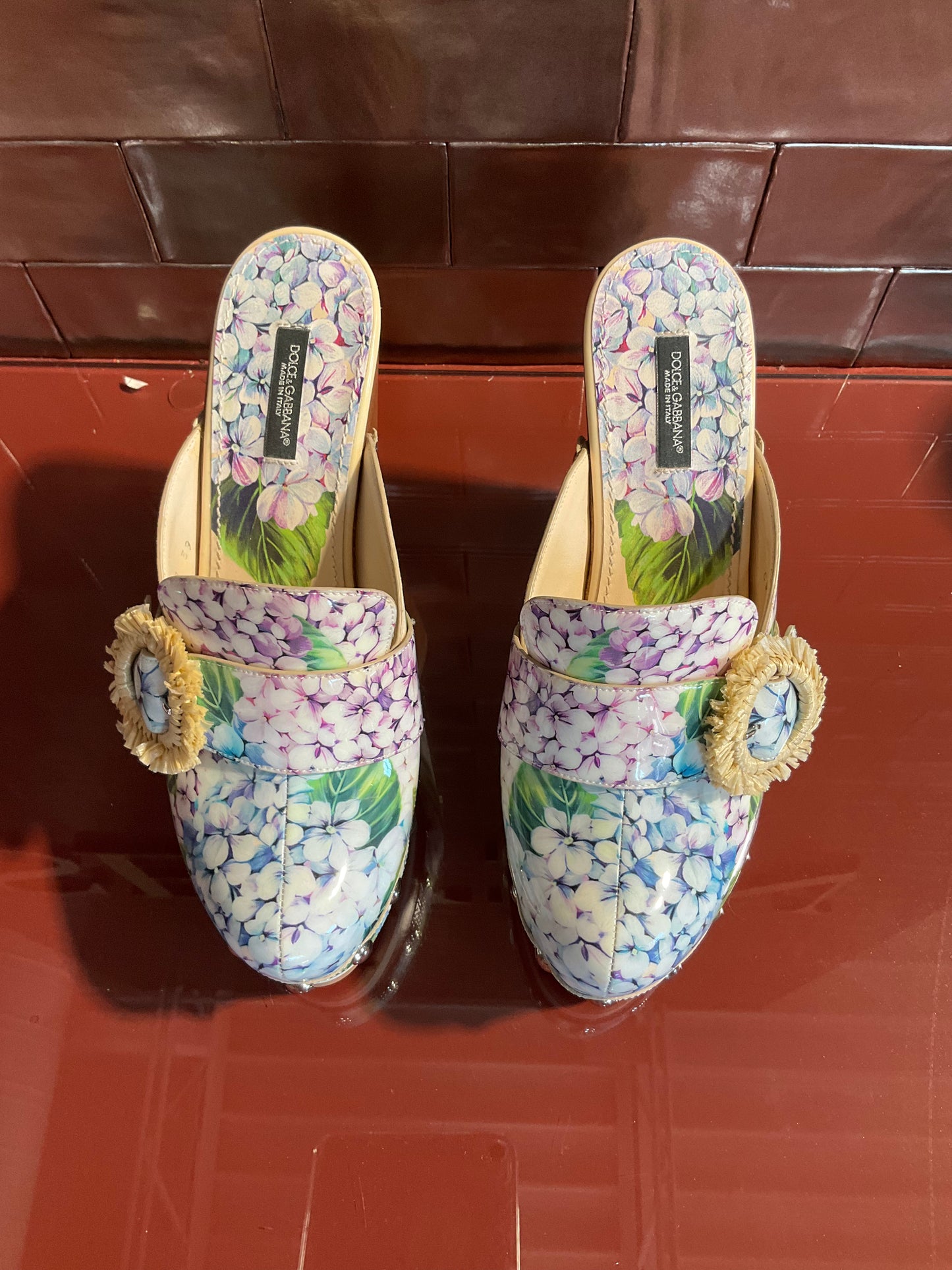 Dolce & Gabbana Floral Clogs 39