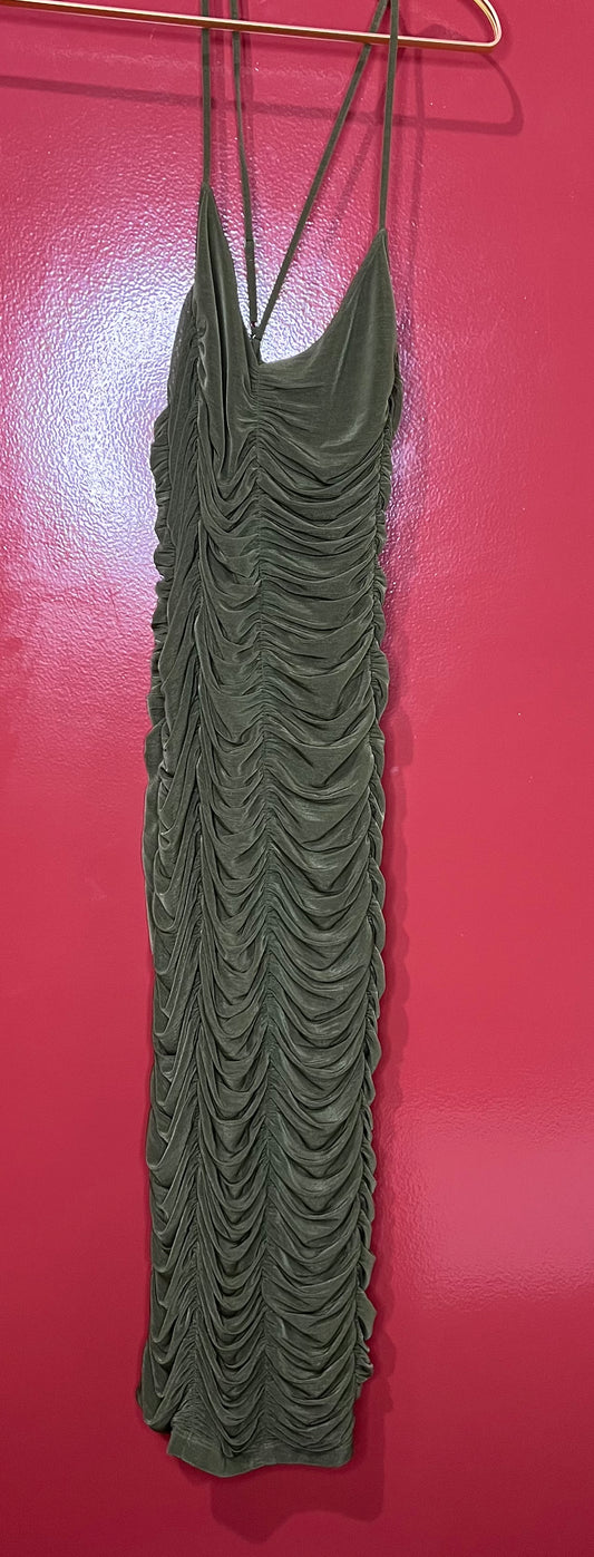 Jason Wu Ruched Green Body Con Dress 8