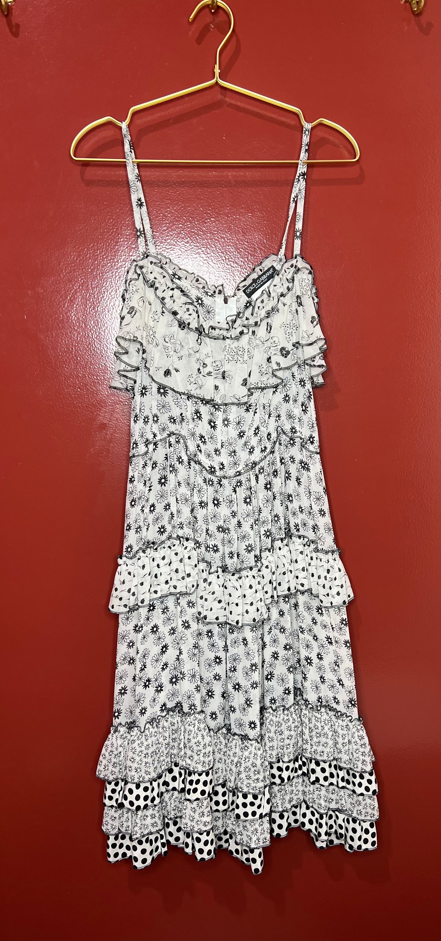 Dolce & Gabbana Black/White Dress 44