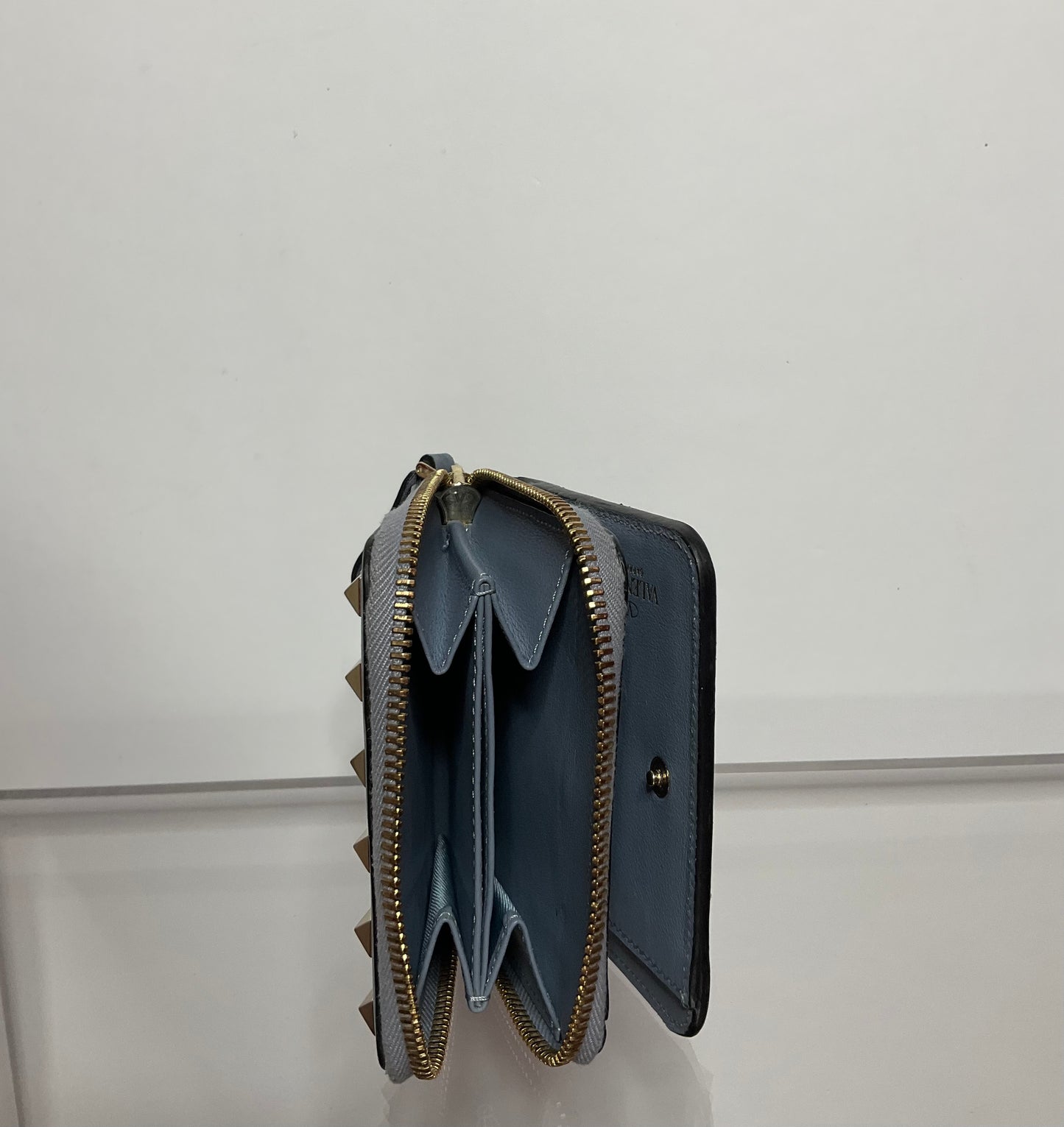 Valentino Rockstud Blue Wallet