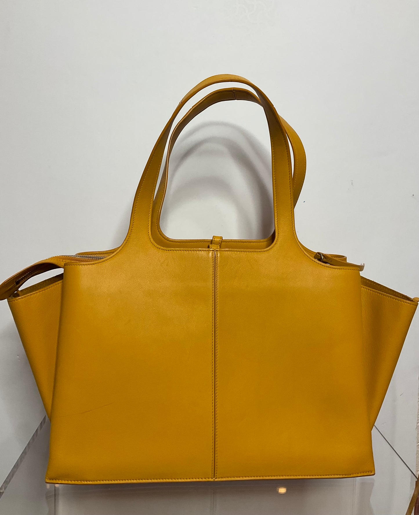 Celine Yellow Medium Tri-Fold Bag