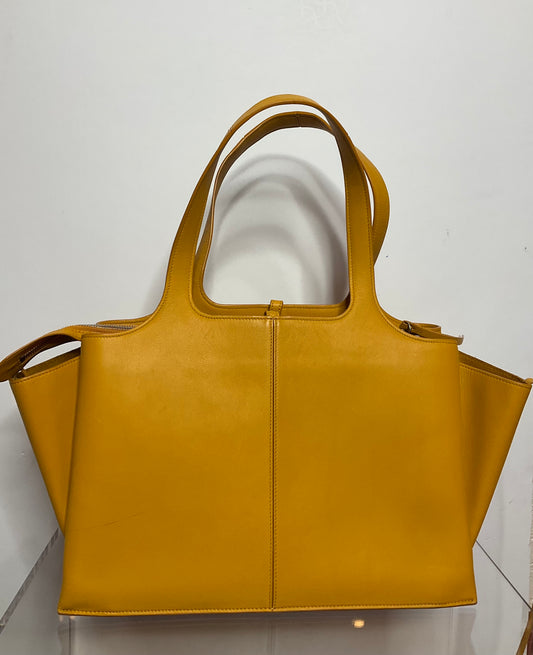 Celine Yellow Medium Tri-Fold Bag