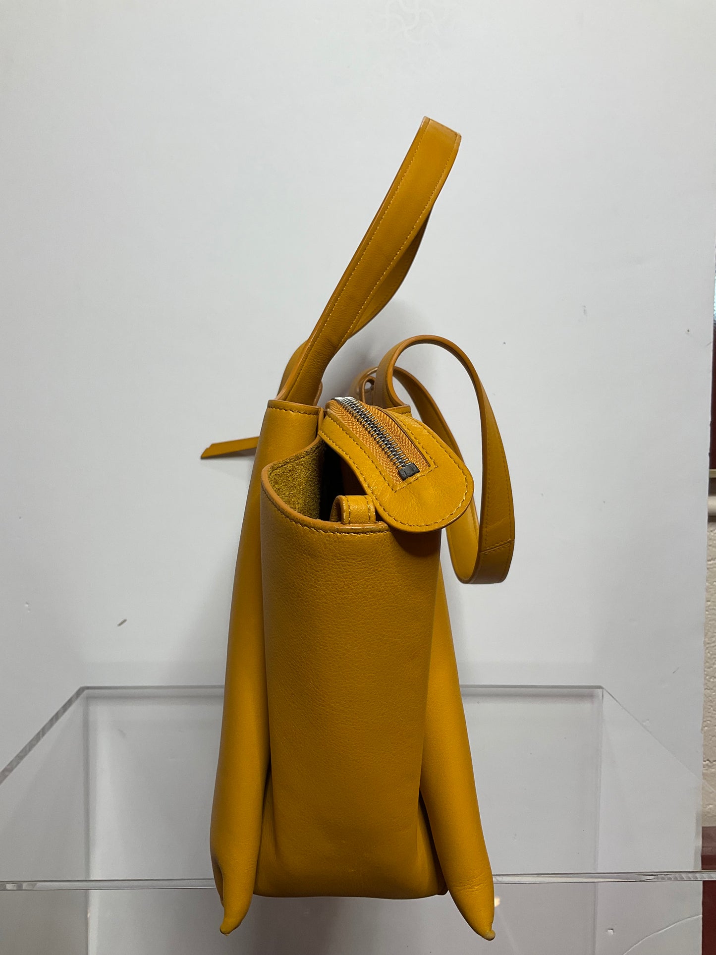 Celine Yellow Medium Tri-Fold Bag