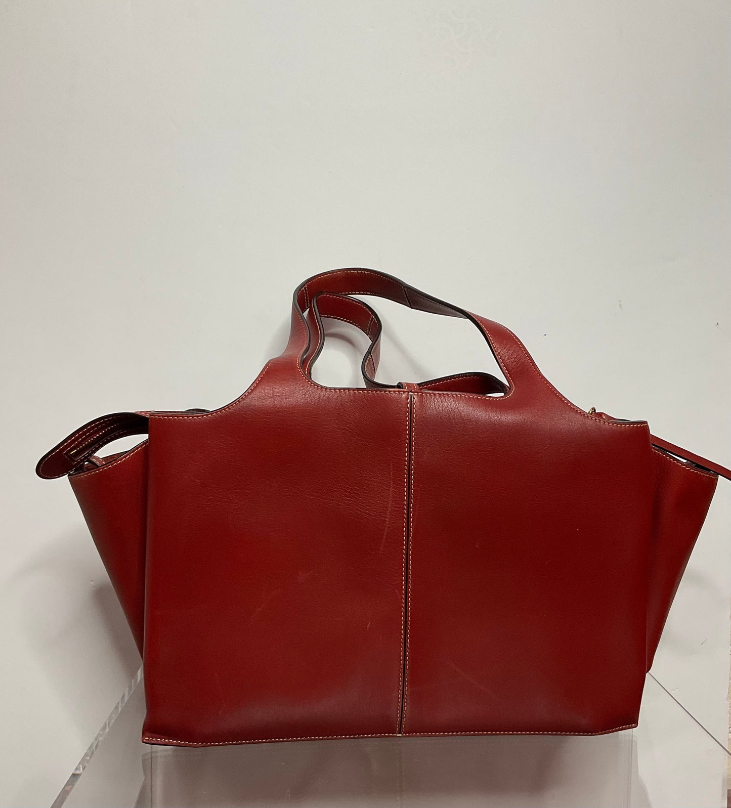 Celine Red Tri-Fold Bag