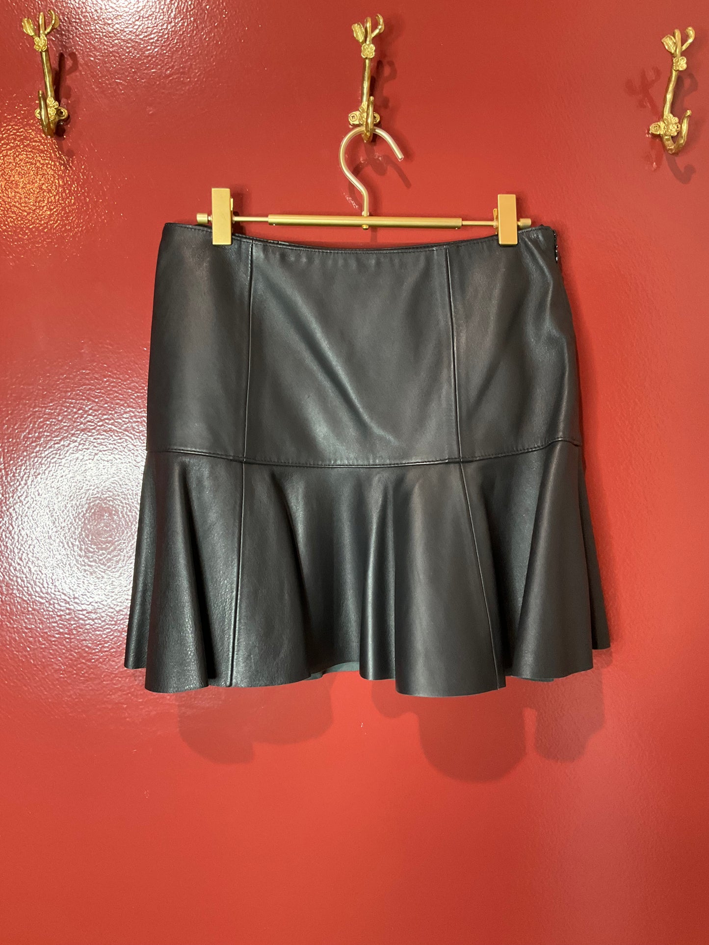 Polo Black Leather Skirt 4