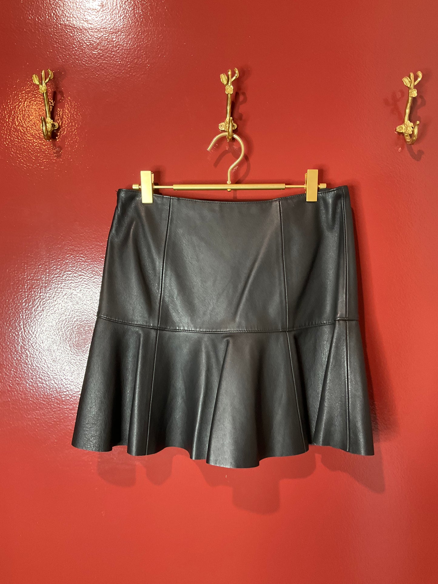 Polo Black Leather Skirt 4