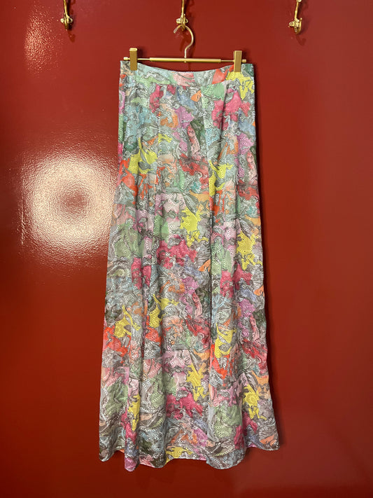 Alice + Olivia Multi Colored Maxi Skirt 4