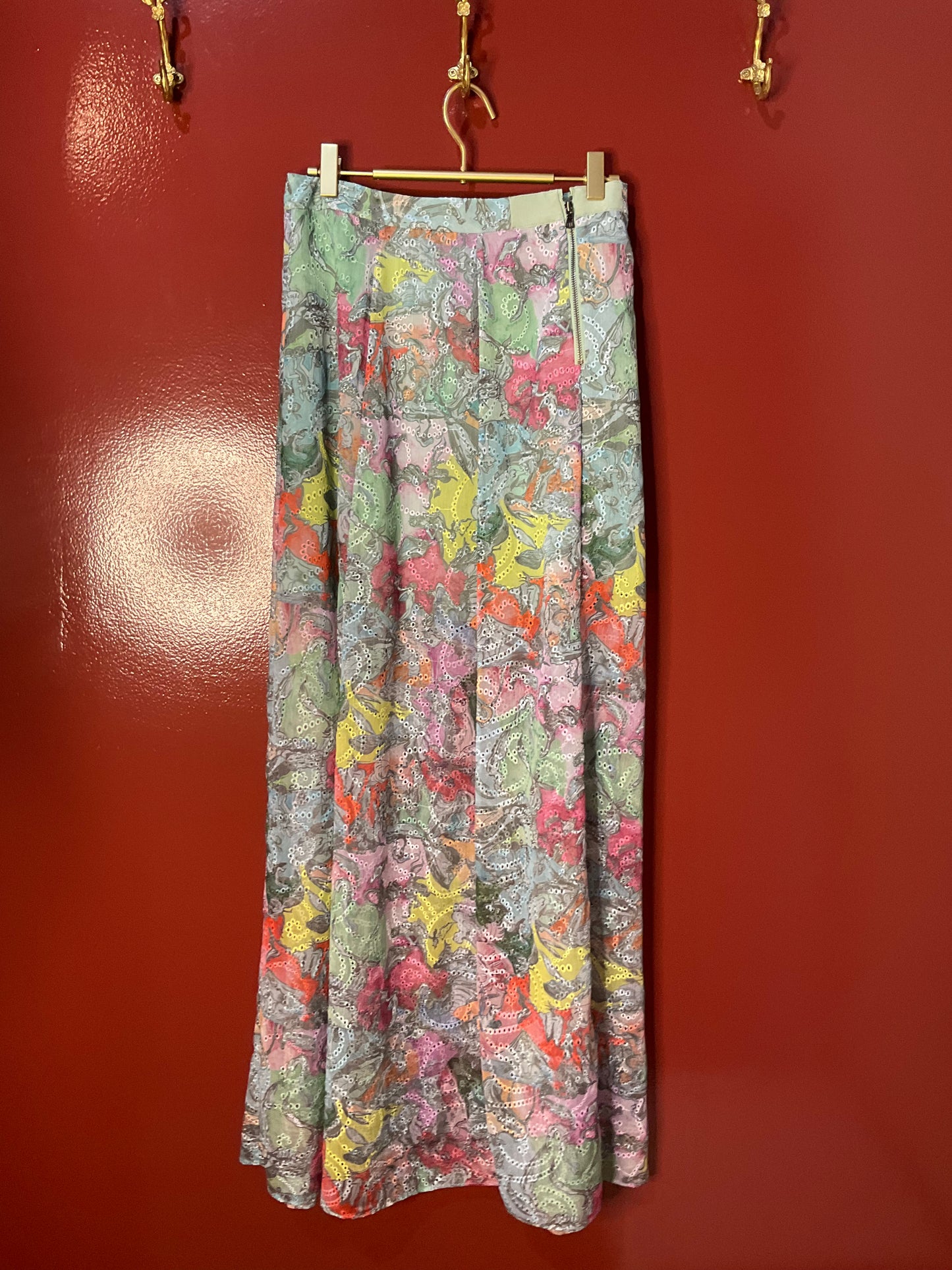 Alice + Olivia Multi Colored Maxi Skirt 4