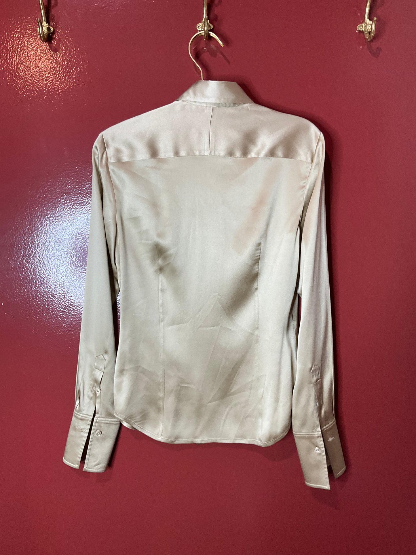 Ralph Lauren Gold Silk Blouse 4