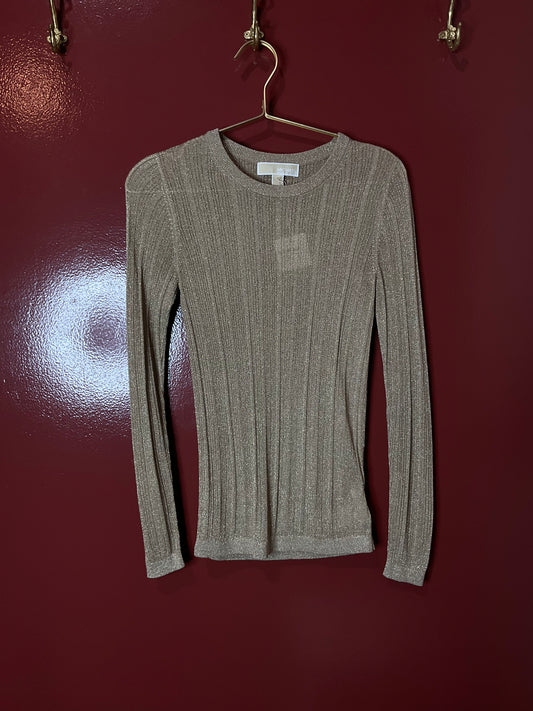 Michael Kors Gold Sweater XS