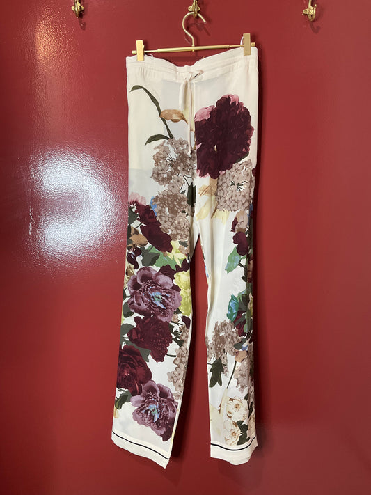 Valentino Floral Flowy Pants XS