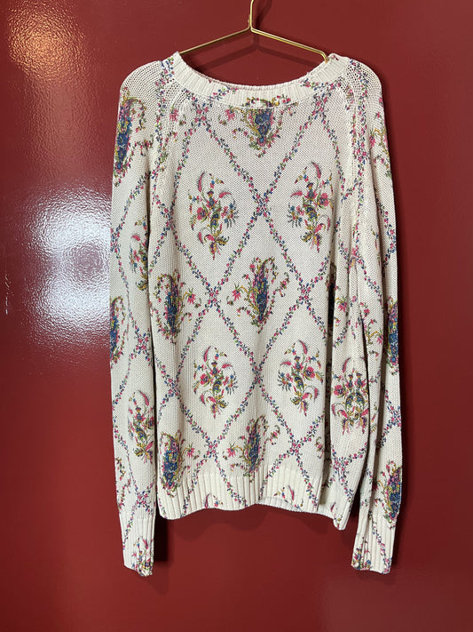 Etro Sweater Cream/Floral 42