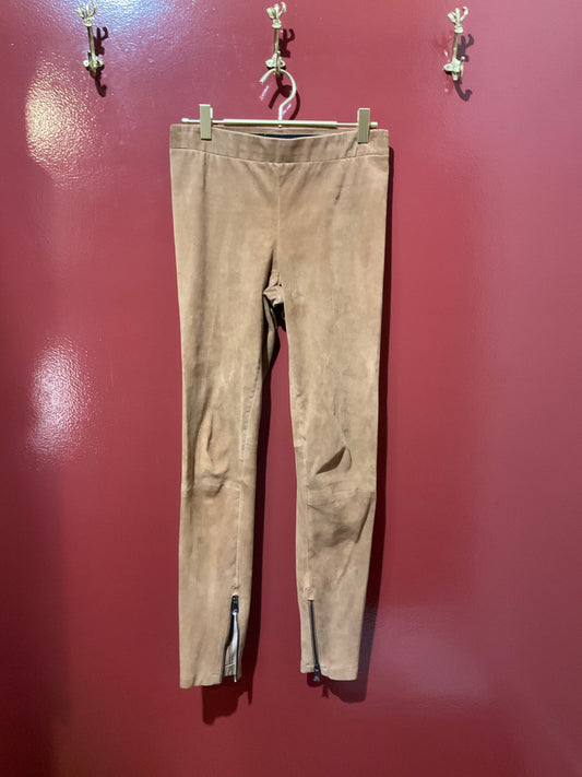 Vince Tan Suede Pants S