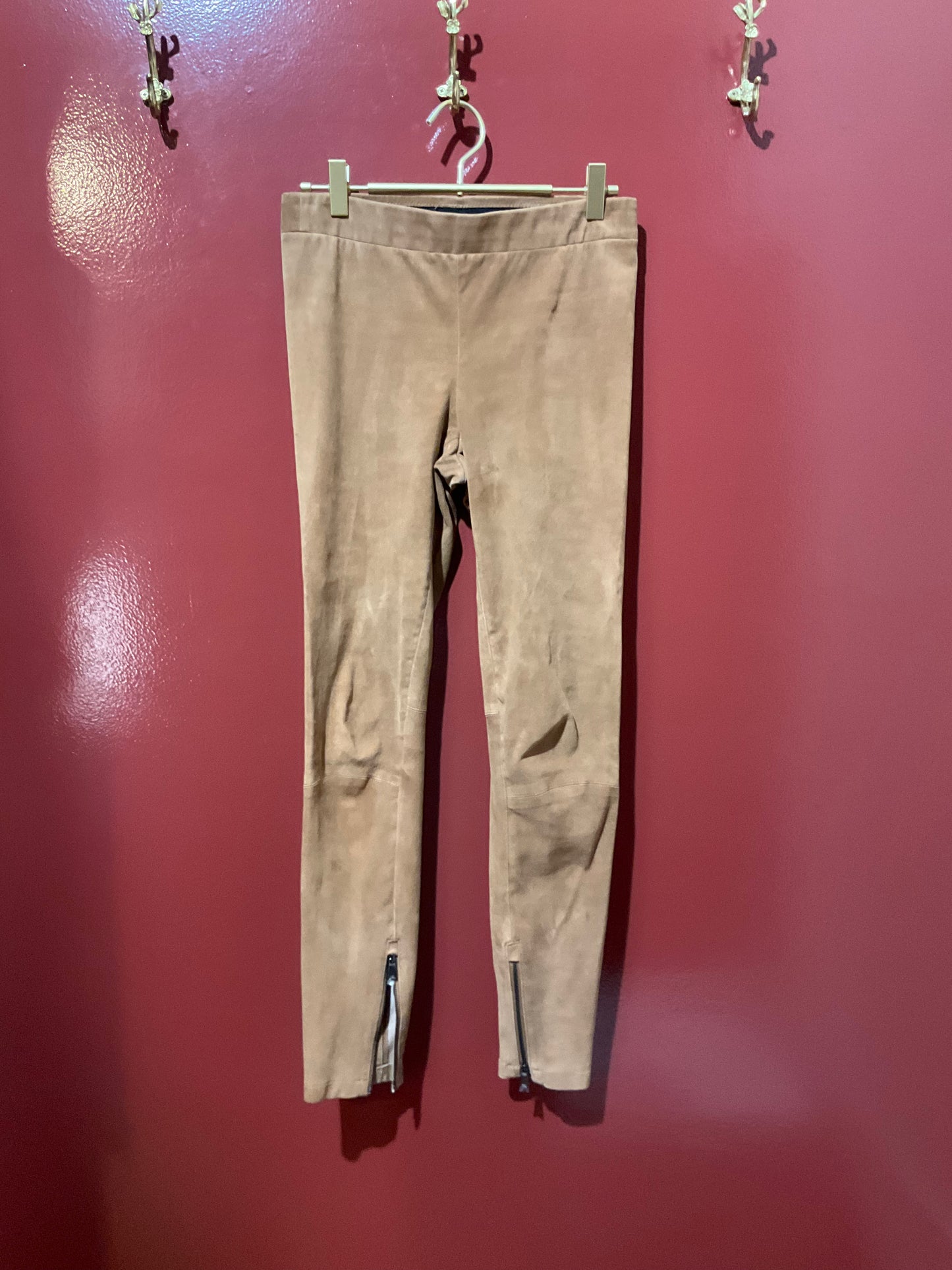 Vince Tan Suede Pants S
