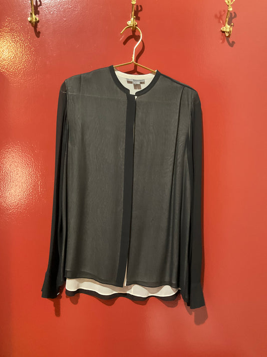 Vince Black Button Down Shirt 6