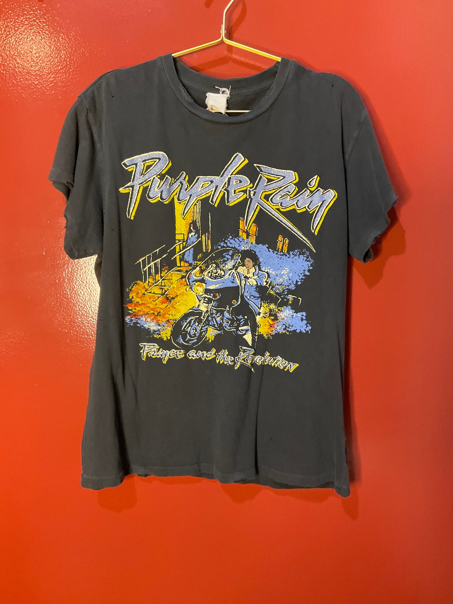 Made Worn Prince Purple Rain T-Shirt M