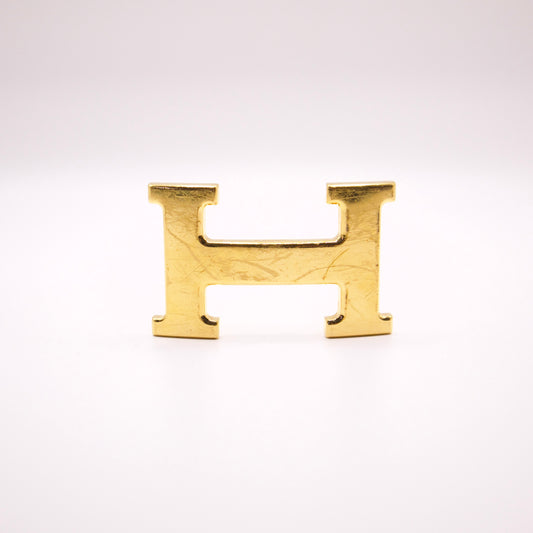 Hermes H gold buckle 6cm wide X 4 cm