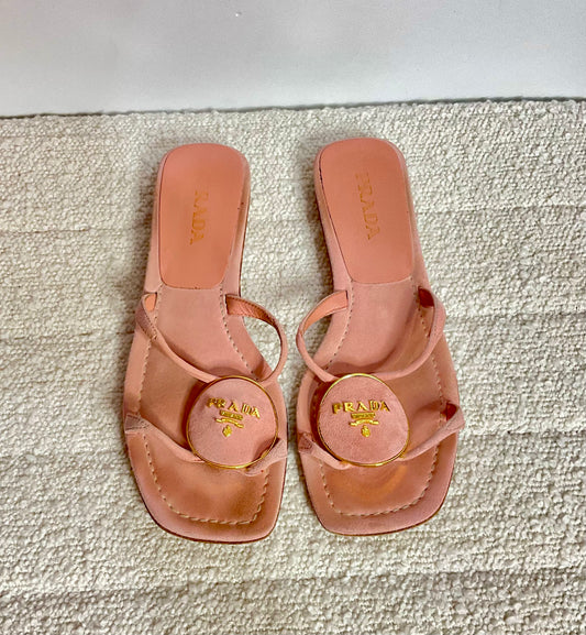 Prada Pink Slides 36.5