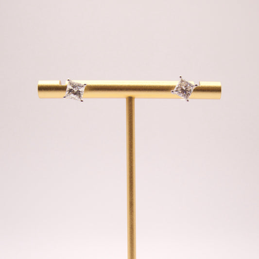 14K 2.0 CTW LG Diamond sq stud