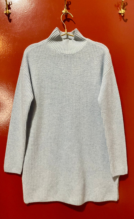 Sacks Fifth Avenue Blue Cashmere Sweater S