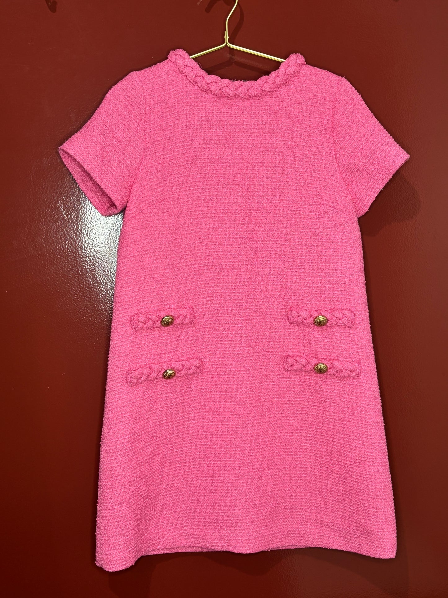 Tuckernuck Pink Twill Mini Dress S
