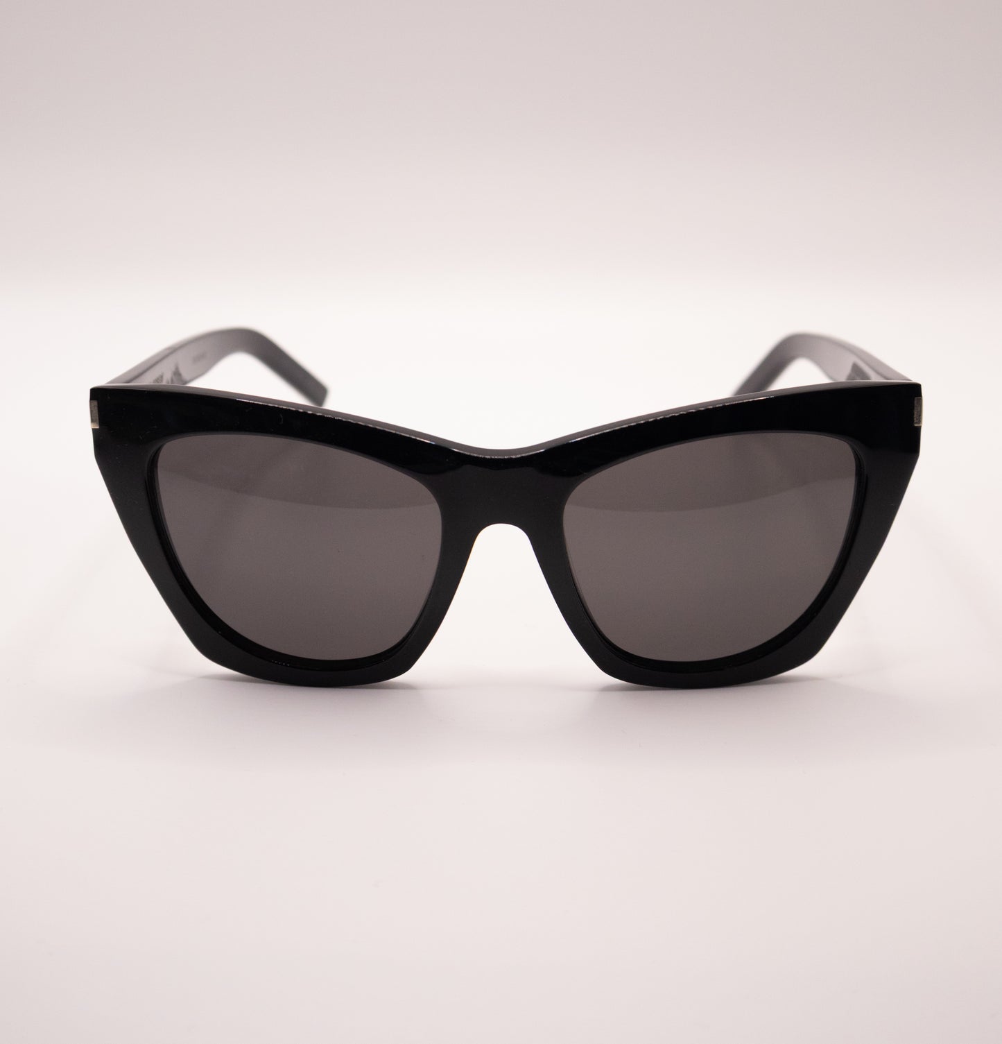 YSL Sung Cateye Lg BLK w/Case