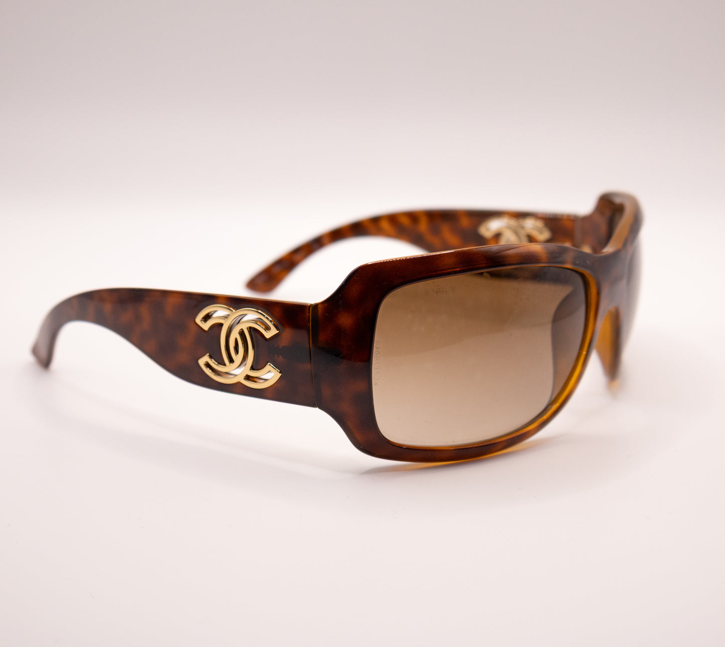 Chanel Brown Tortoise Sunglasses