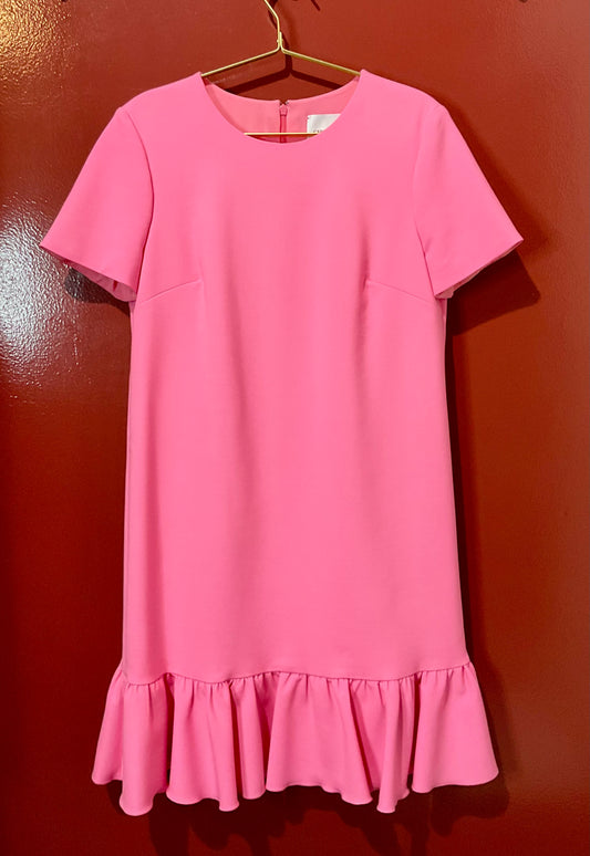 Carolina Herrera Pink Short Ruffle Dress 6