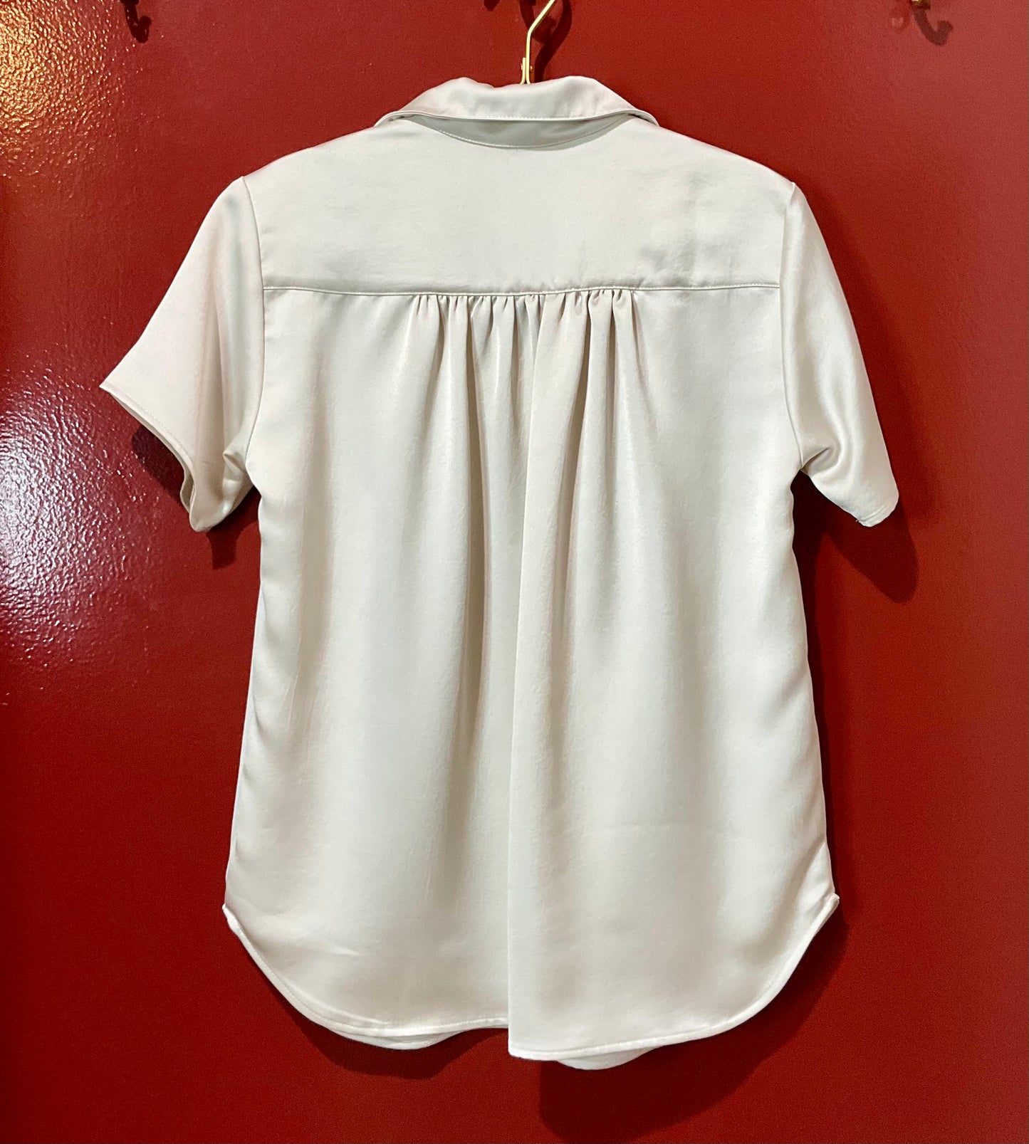 Jag Satin Cream Top XS
