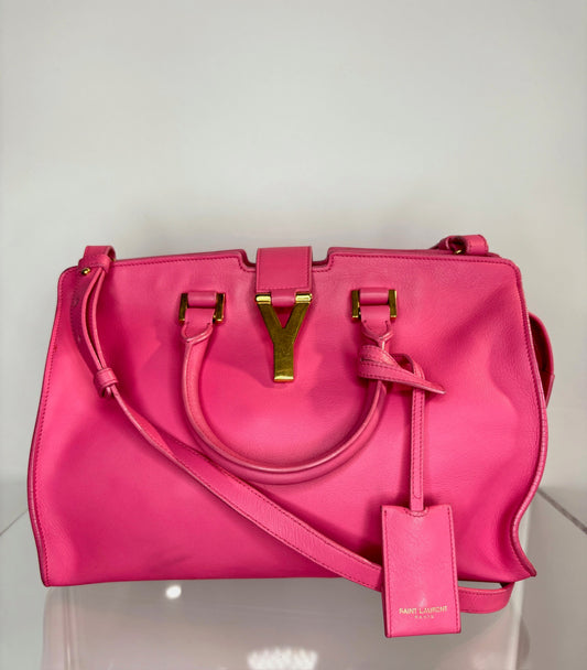 YSL Cabas pink handbag