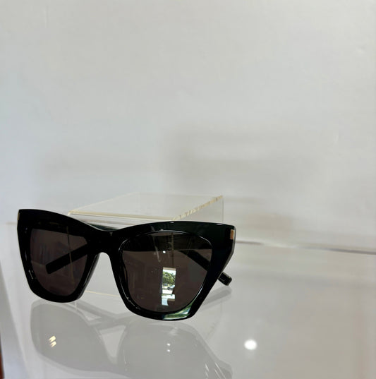 YSL Sunglasses Cateye Lg BLK w/Case